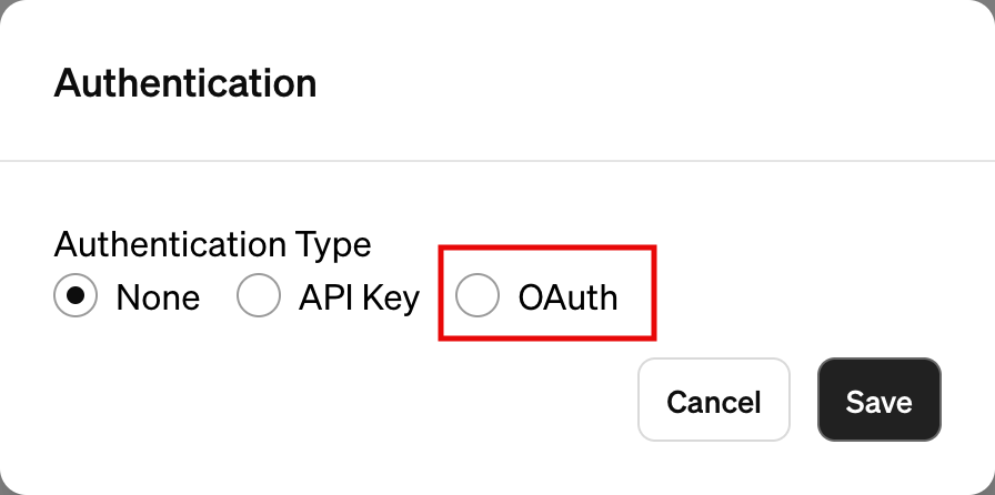 Custom GPT Oauth Setting